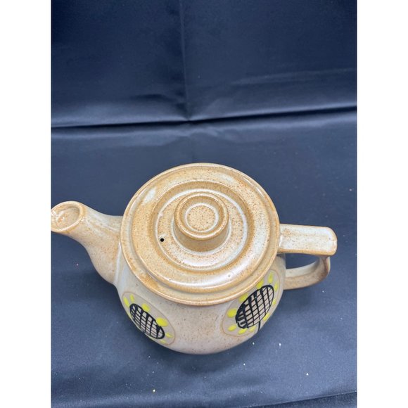Vintage Floral Sunflower Daisy Flower Power Groovy Tea Pot - Picture 2 of 6